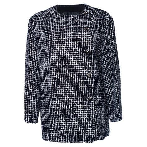 Chanel, 23C Tweed jacket in black and white 